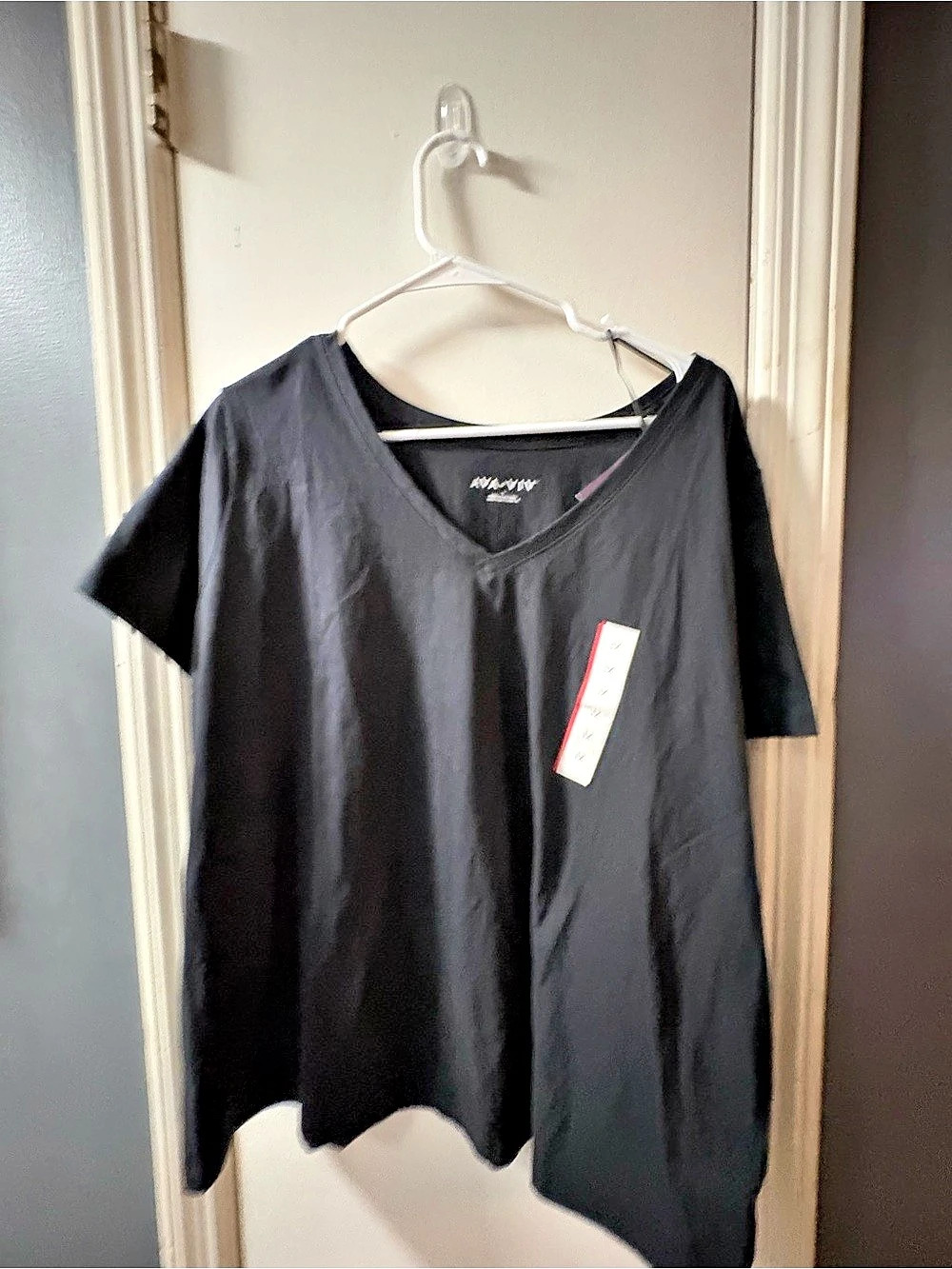 Ava & Viv Black Short Sleeve Tee Size 1X NWT